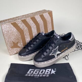 golden goose ayakkabi sneaker kadin siyah silver ithal