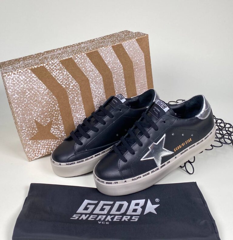 golden goose ayakkabi sneaker kadin siyah silver ithal