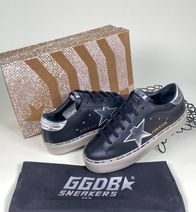 golden goose ayakkabi sneaker kadin siyah silver ithal