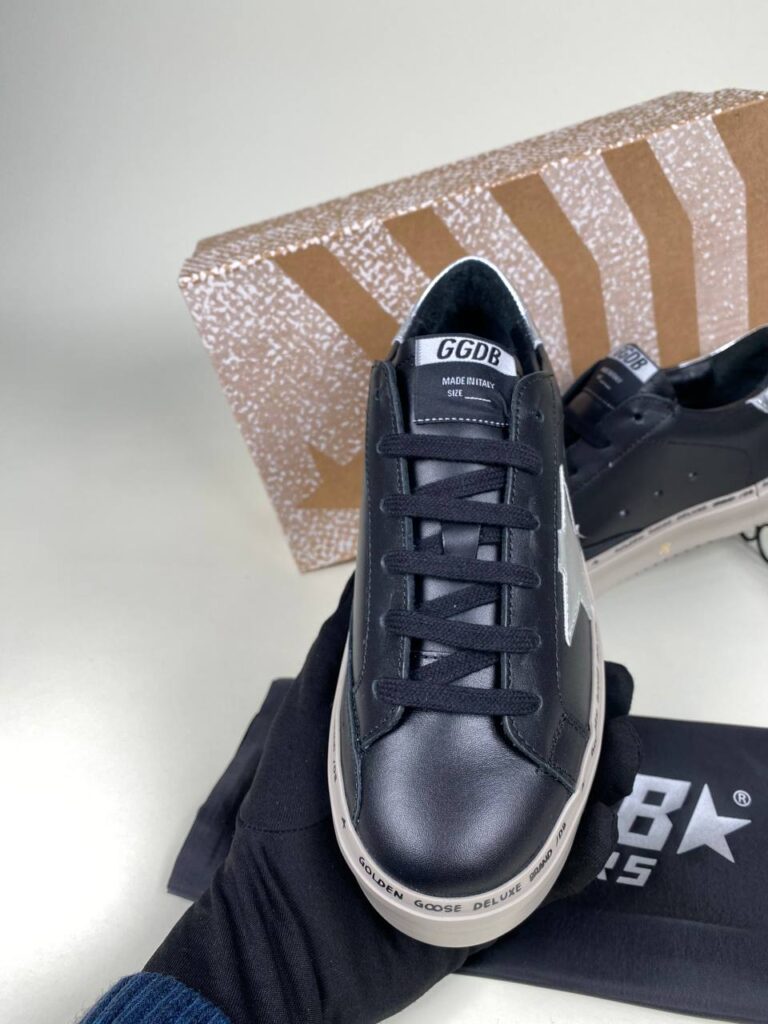 golden goose ayakkabi sneaker kadin siyah silver ithal