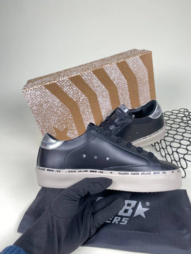 golden goose ayakkabi sneaker kadin siyah silver ithal