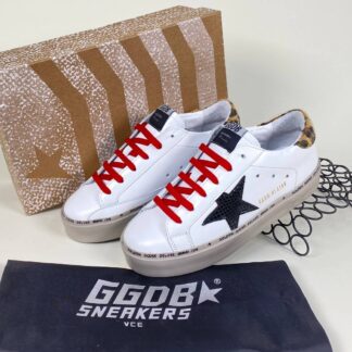 golden goose ayakkabi sneakers leopar beyaz ithal