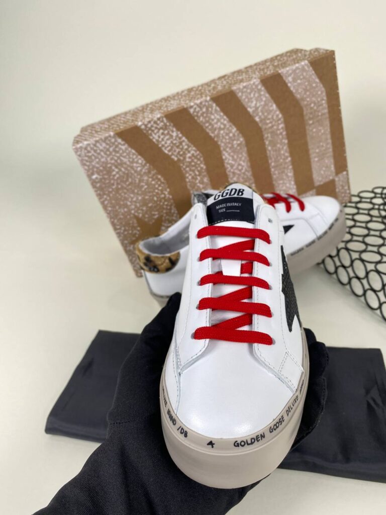 golden goose ayakkabi sneakers leopar beyaz ithal