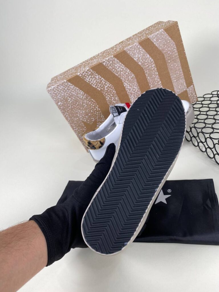 golden goose ayakkabi sneakers leopar beyaz ithal