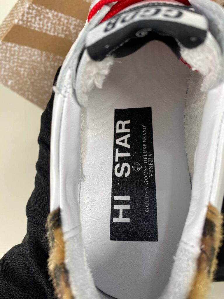 golden goose ayakkabi sneakers leopar beyaz ithal