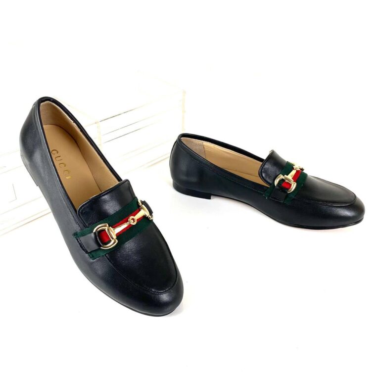 gucci ayakkabi horsebit loafer deri siyah