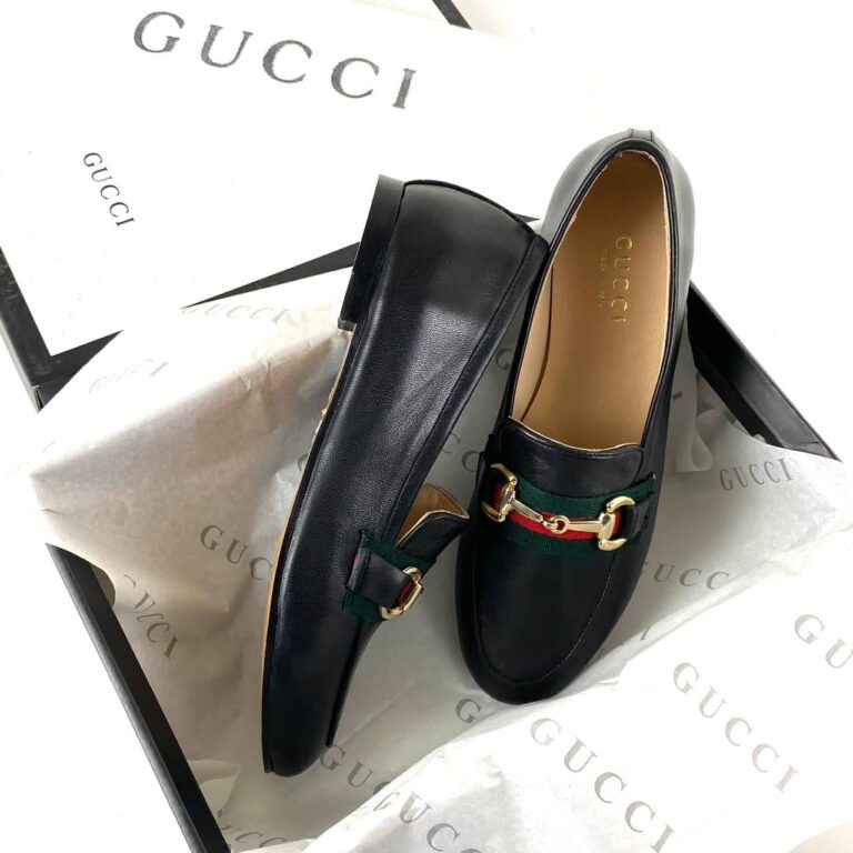 gucci ayakkabi horsebit loafer deri siyah