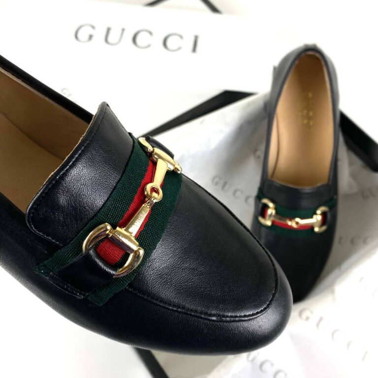 gucci ayakkabi horsebit loafer deri siyah