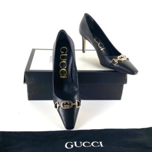gucci ayakkabi topuklu 11 cm siyah