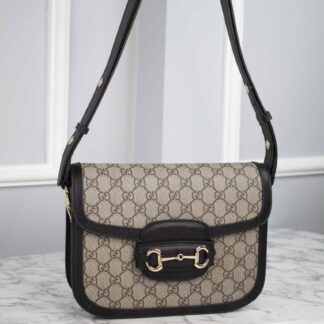 gucci canta horsebit 1955 shoulder siyah klasik 25x18x8 cm