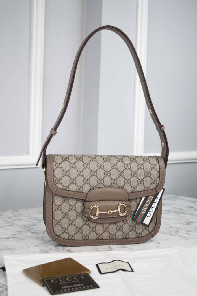 gucci canta horsebit 1955 shoulder vizon klasik 25x18x8 cm