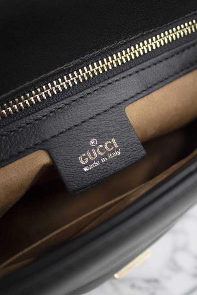 gucci canta marmont top handle siyah 21x15.5x8 cm