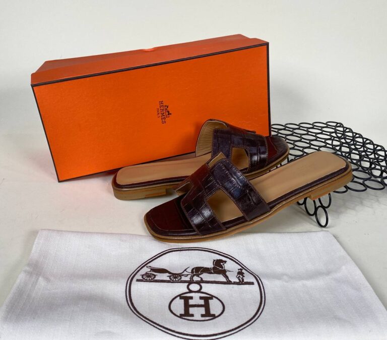 hermes ayakkabi kahve croco ithal