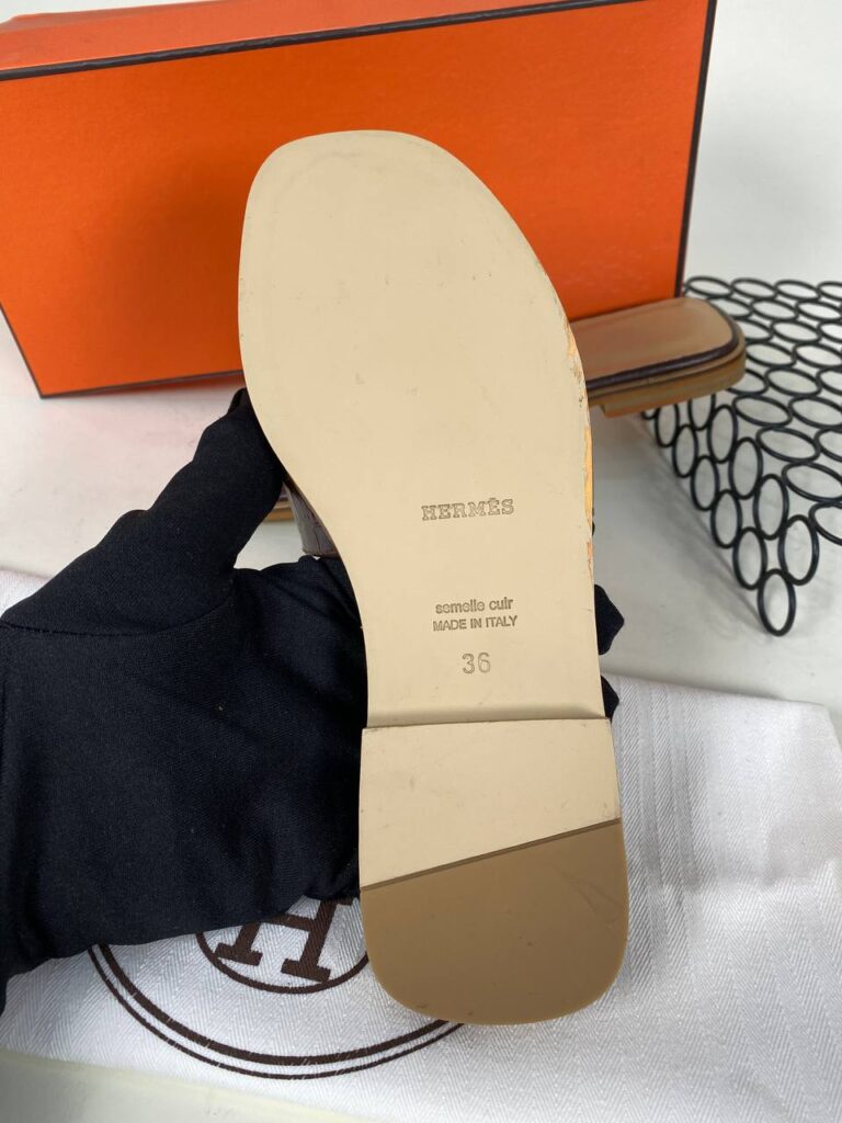 hermes ayakkabi kahve croco ithal