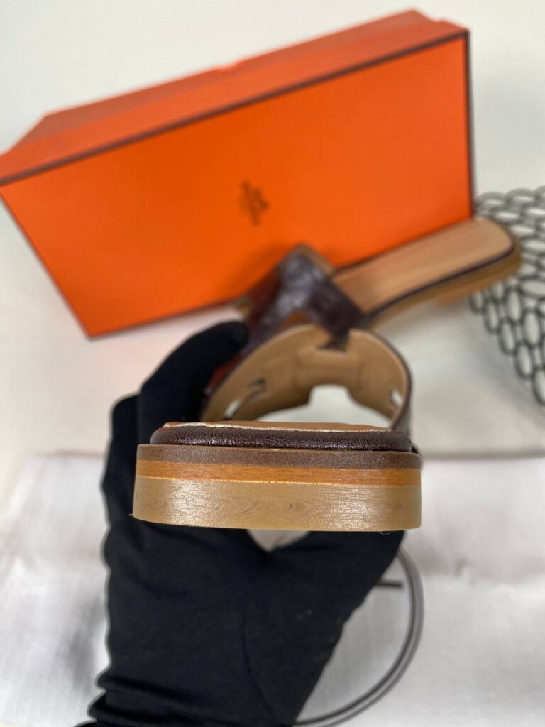 hermes ayakkabi kahve croco ithal