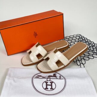 hermes ayakkabi krem croco ithal