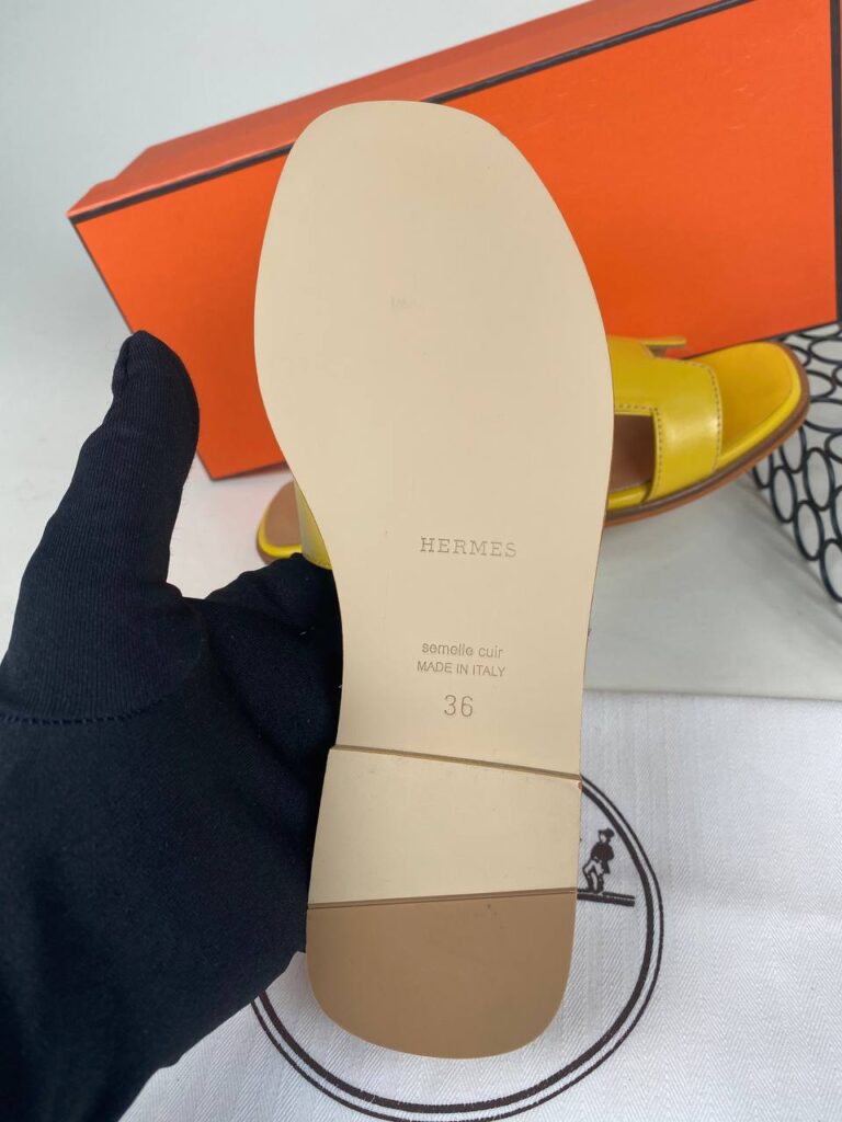 hermes ayakkabi sari ithal terlik