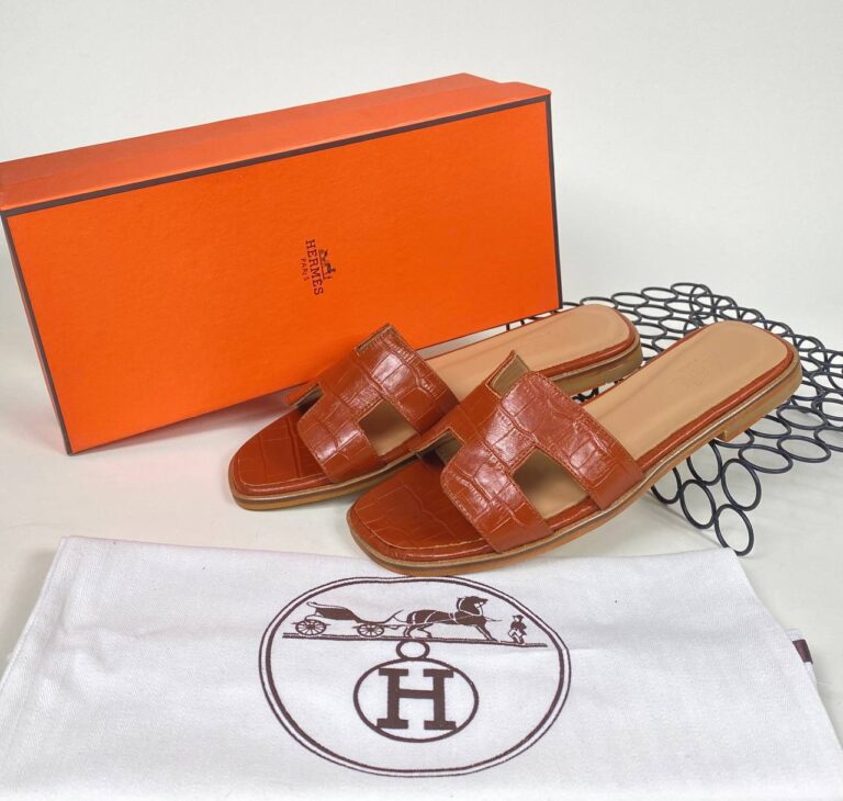 hermes ayakkabi taba croco ithal