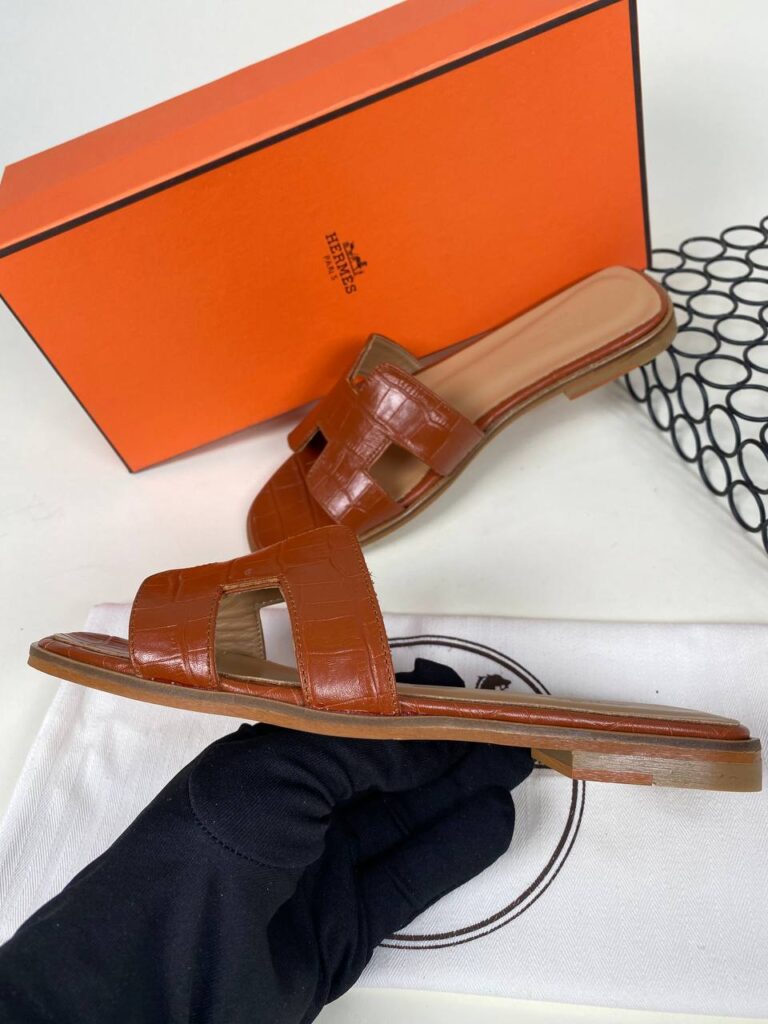 hermes ayakkabi taba croco ithal