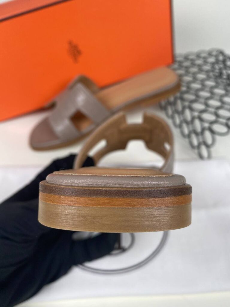 hermes ayakkabi vizon croco ithal terlik