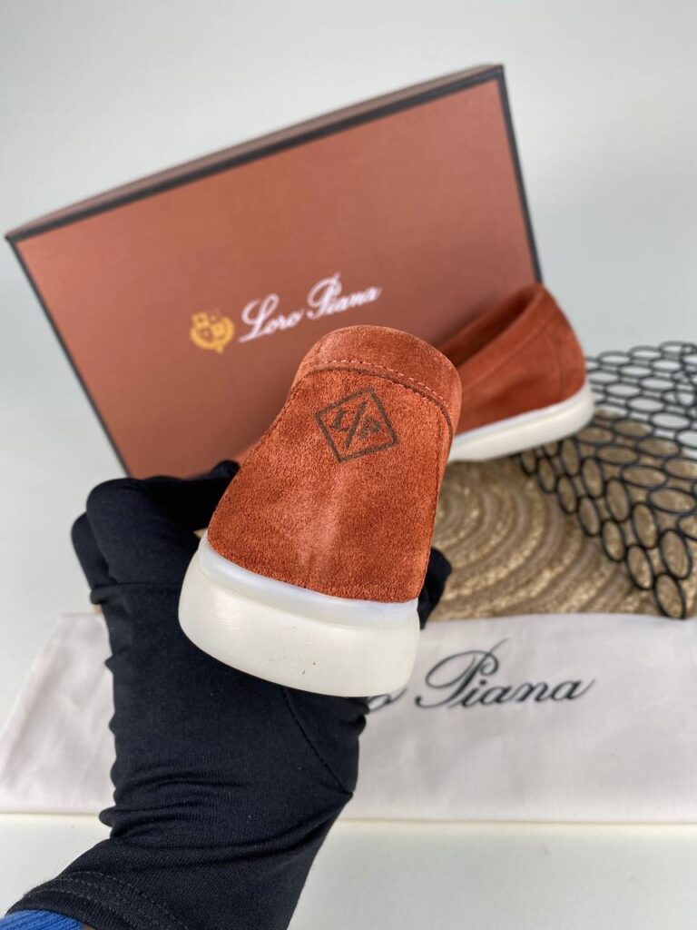 lora piana ayakkabi loafer kremit nubuk ithal