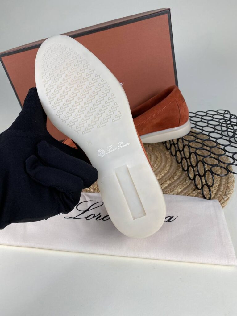 lora piana ayakkabi loafer kremit nubuk ithal