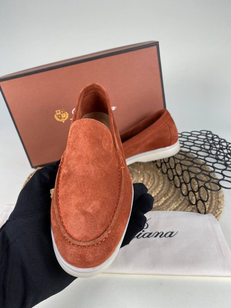 lora piana ayakkabi loafer kremit nubuk ithal