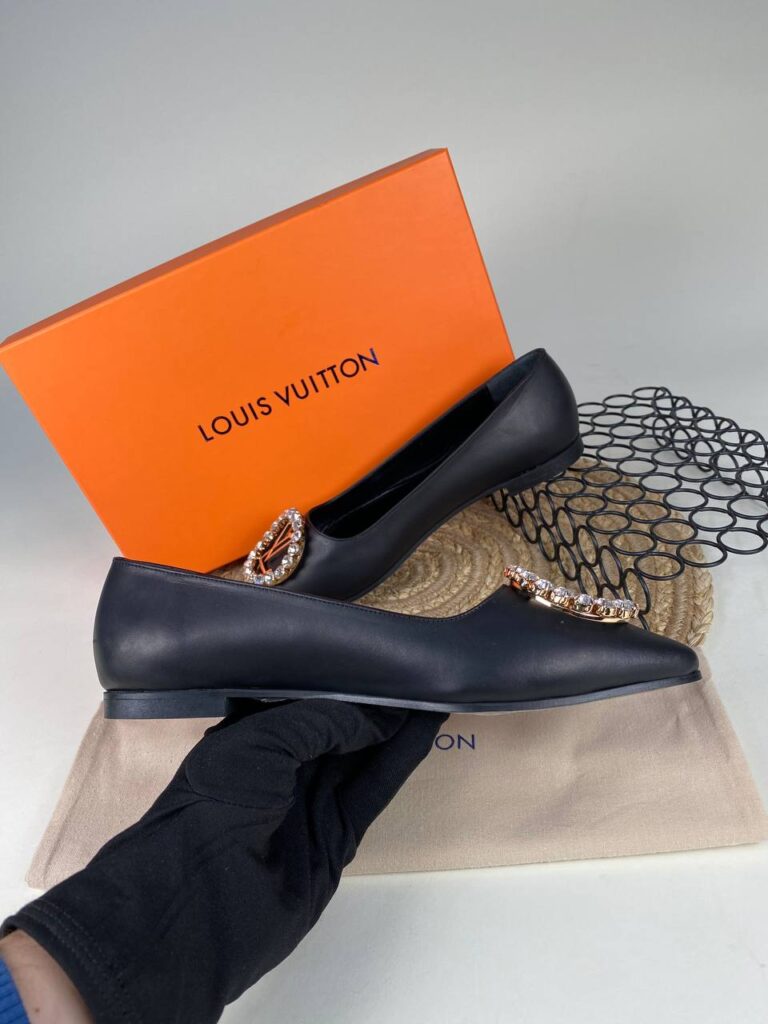 louis vuitton ayakkabi babet siyah ic dis deri