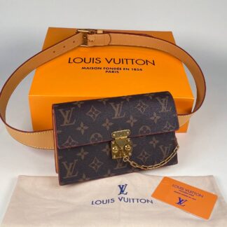 louis vuitton canta kahve monogram bel cantasi