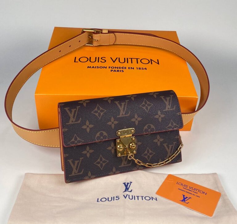 louis vuitton canta kahve monogram bel cantasi
