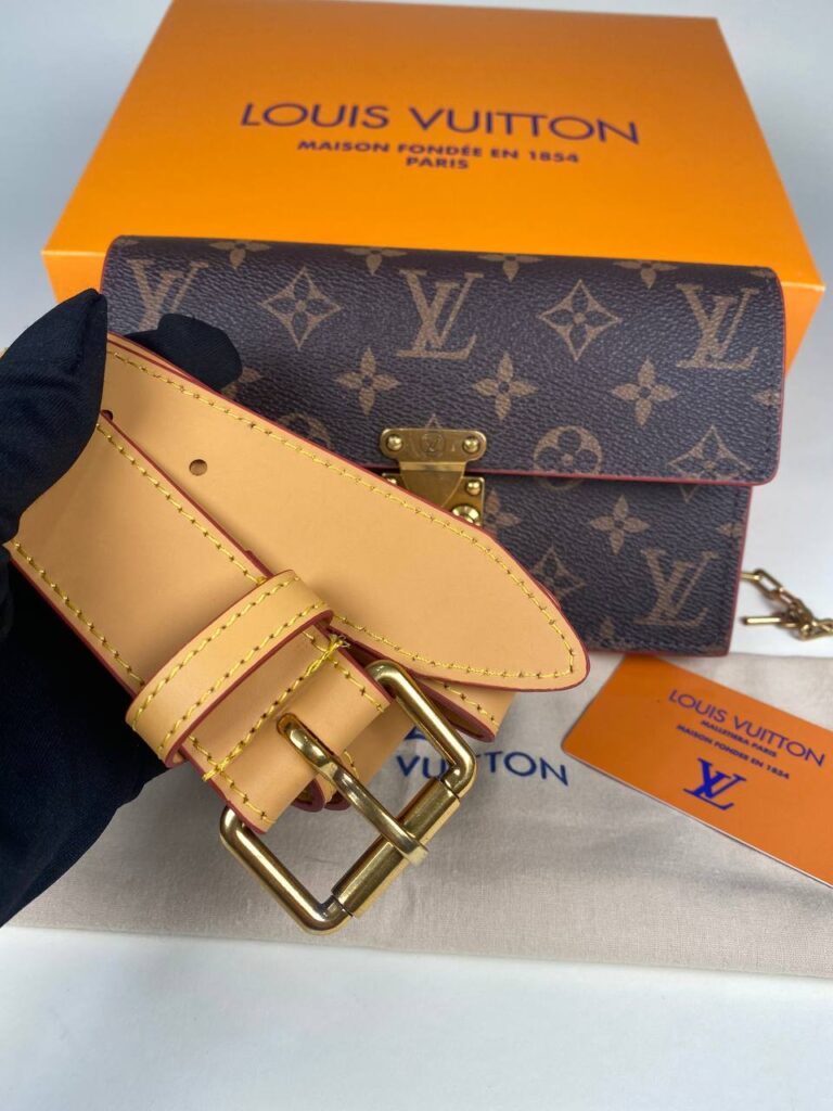 louis vuitton canta kahve monogram bel cantasi