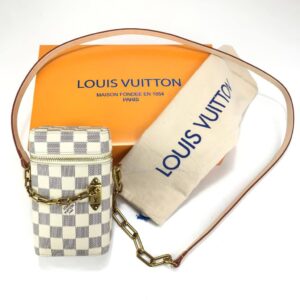 louis vuitton canta telefon cantasi phone box beyaz damier 17x10 cm ithal