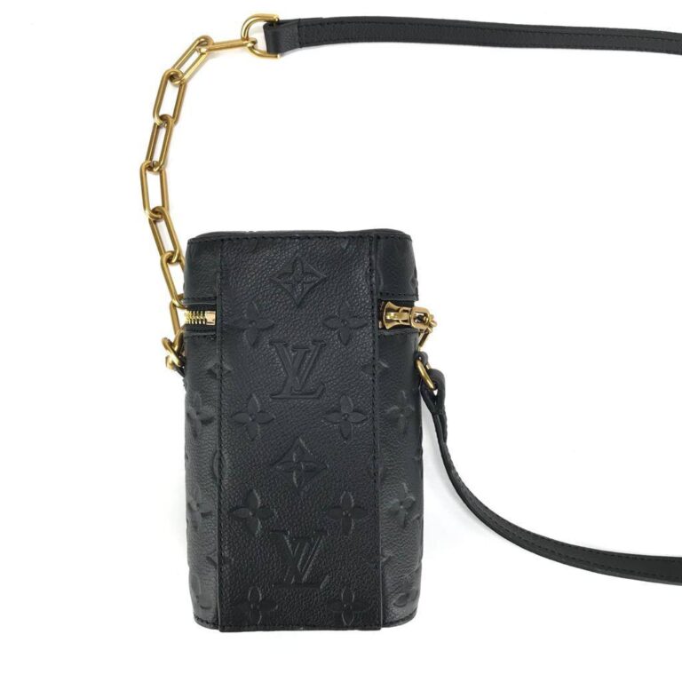 louis vuitton canta telefon cantasi phone box siyah mono 17x10 cm ithal