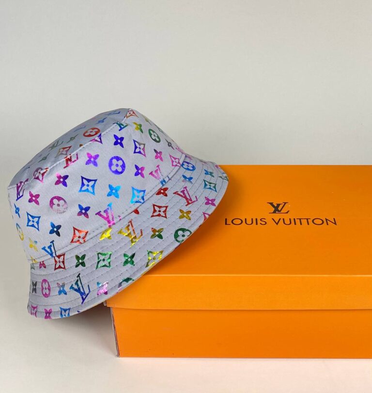 louis vuitton sapka gri renkli logo standart beden