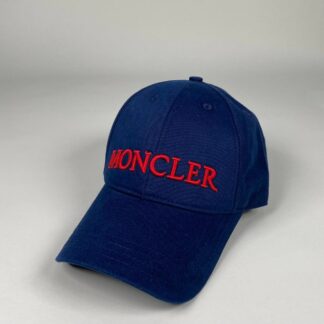 moncler sapka lacivert kirmizi yazili standart beden
