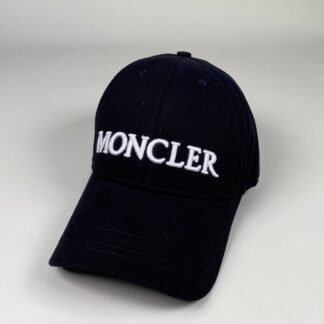 moncler sapka siyah beyaz yazili standart beden