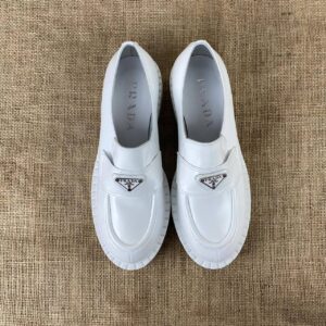 prada ayakkabi derby laced beyaz topuk 4 cm