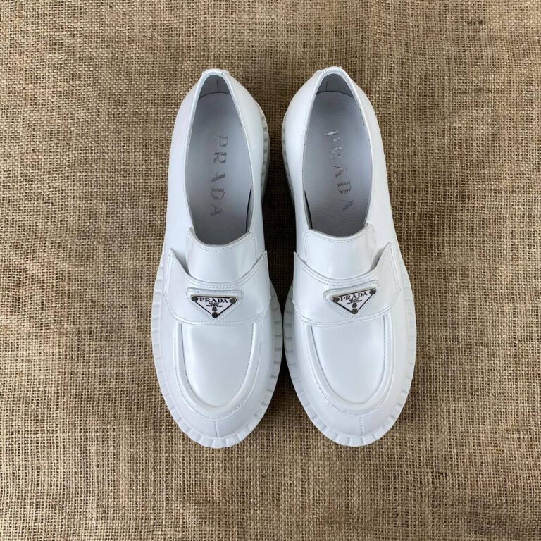 prada ayakkabi derby laced beyaz topuk 4 cm