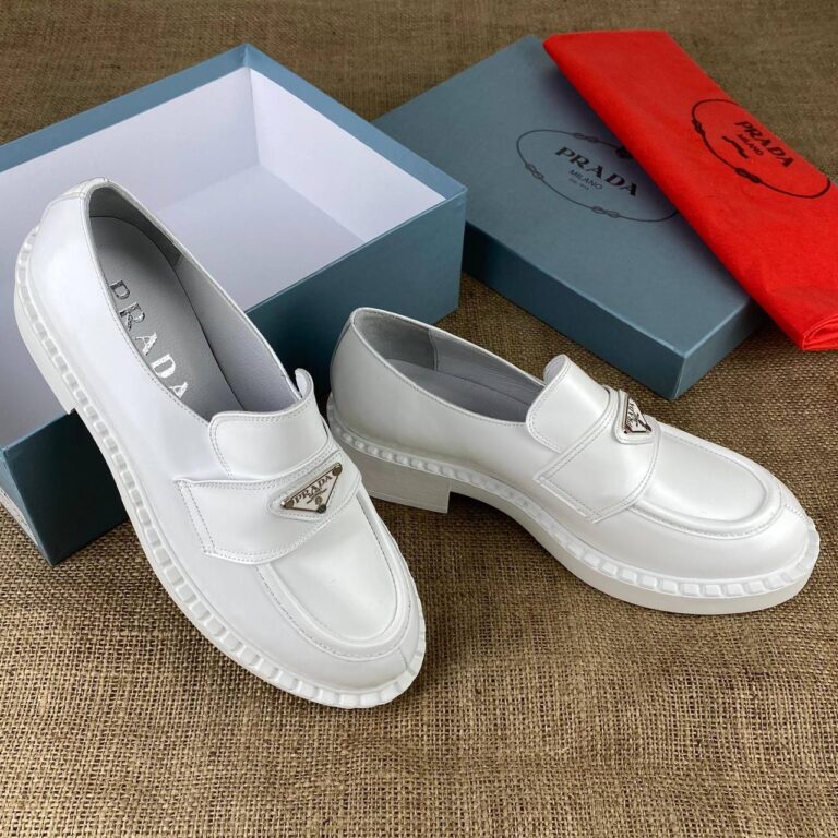 prada ayakkabi derby laced beyaz topuk 4 cm