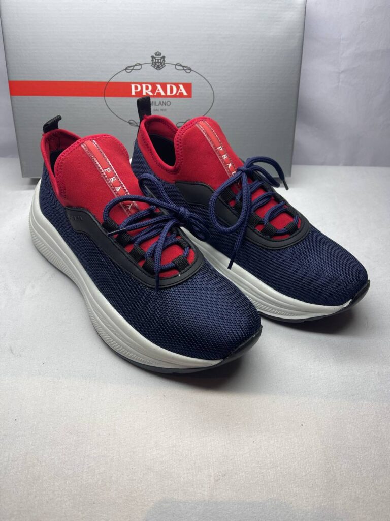 prada ayakkabi sneaker lacivert kirmizi