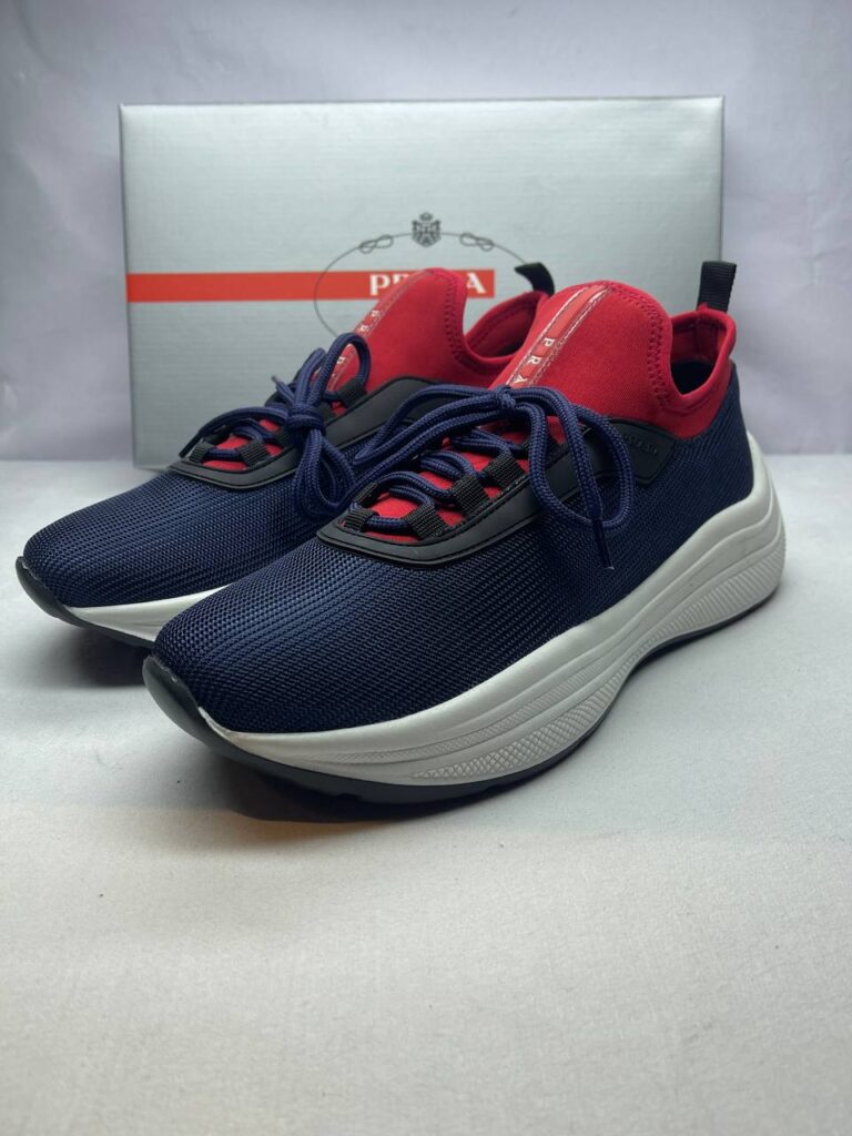 prada ayakkabi sneaker lacivert kirmizi