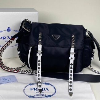 prada canta askili ithal siyah beyaz