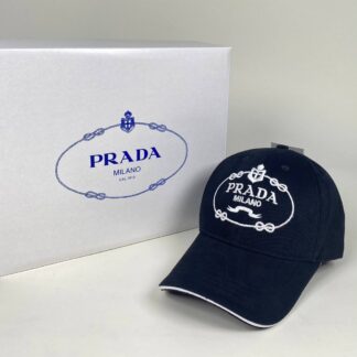 prada sapka siyah beyaz logo standart beden