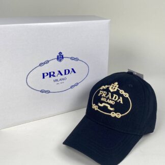 prada sapka siyah gold logo standart beden