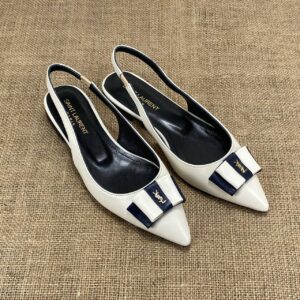 yves saint laurent babet krem siyah sandalet