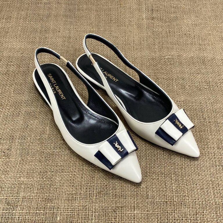 yves saint laurent babet krem siyah sandalet