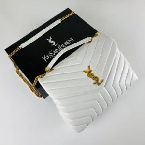 yves saint laurent canta loulou medium beyaz 32x22 cm