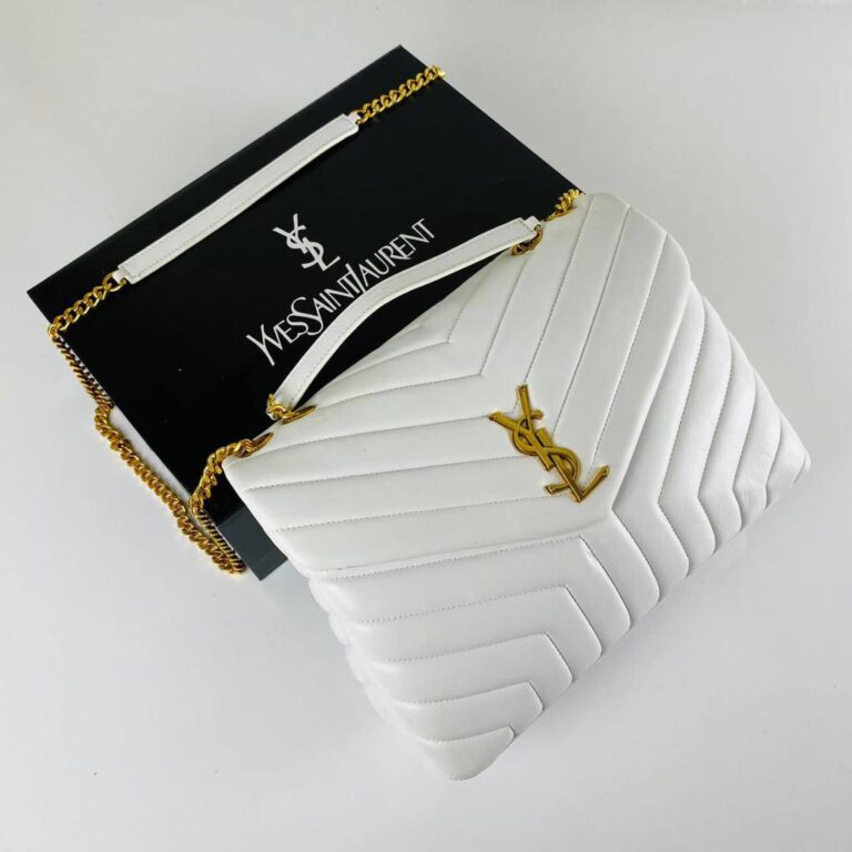 yves saint laurent canta loulou medium beyaz 32x22 cm