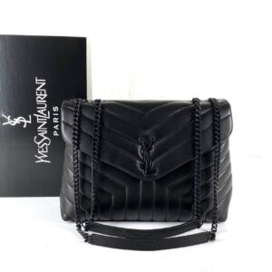 yves saint laurent canta loulou medium siyah 32x22 cm