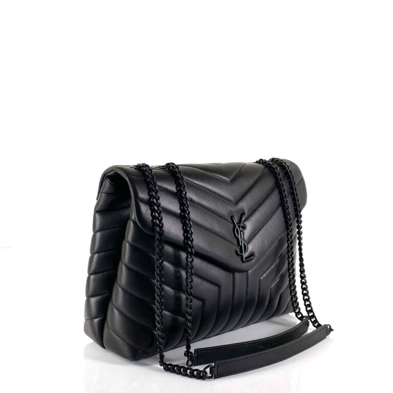 yves saint laurent canta loulou medium siyah 32x22 cm